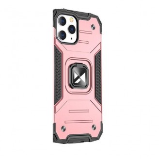 Carcasa Wozinsky Ring Armor compatibila cu iPhone 13 Mini, Functie magnetica, Rose