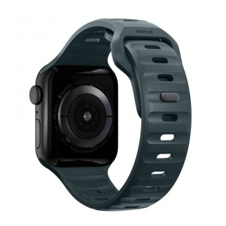Curea rezistenta la apa NOMAD Sport Strap compatibila cu Apple Watch 4/5/6/7/8/SE/Ultra 42/44/45/49mm, M/L, Albastru
