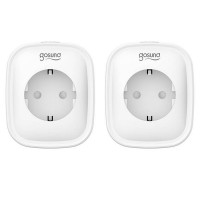 Set 2 prize smart Gosund SP1 cu monitorizarea energiei, Control vocal, Putere 3680W, WiFi, Alb