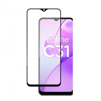 Folie protectie Case Friendly Wozinsky Full Glue Cover compatibila cu Realme C31 Black