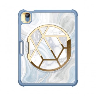 Husa Supcase Cosmo compatibila cu iPad 10.9 inch 2022, Protectie display, Marble Blue