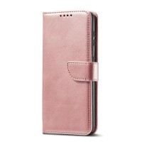 Husa Magnet Wallet Stand compatibila cu Samsung Galaxy S22 Ultra Pink