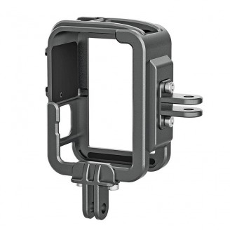 Carcasa de protectie din aluminiu pentru camera video sport Telesin GP-FMS-G11 compatibila cu GoPro Hero 11 / 10 / 9, filet 1/4 inch, 2 suporturi cold shoes, adaptor vertical inclus, Negru Carcasa de protectie din aluminiu pentru camera video sport Telesin GP-FMS-G11 compatibila cu GoPro Hero 11 / 10 / 9, filet 1/4 inch, 2 suporturi cold shoes, adaptor vertical inclus, Negru
