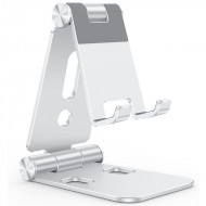 Suport universal reglabil si pliabil pentru tableta si telefon Omoton C4 Silver