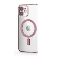 Carcasa TECH-PROTECT MAGSHINE MagSafe compatibila cu iPhone 12 Rose Gold