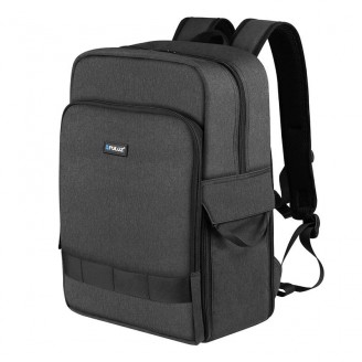Rucsac impermeabil PU5017B Puluz pentru camera video sport, accesorii si laptop de pana la 14 inch, Negru