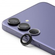Set 3 protectii sticla camera foto Ringke Frame Glass compatibil cu Samsung Galaxy S24 Plus Black