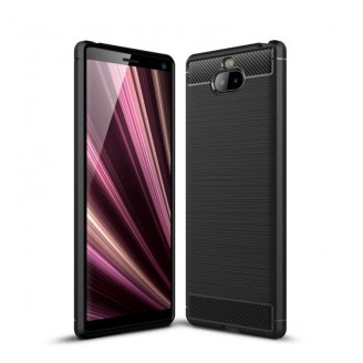 Carcasa TECH-PROTECT TPUCARBON Sony Xperia 10 Plus Black