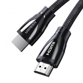 Cablu video UGREEN HD140 HDMI tata - HDMI tata, 8K, 60Hz, 48Gbps, HDR, 2m, Negru